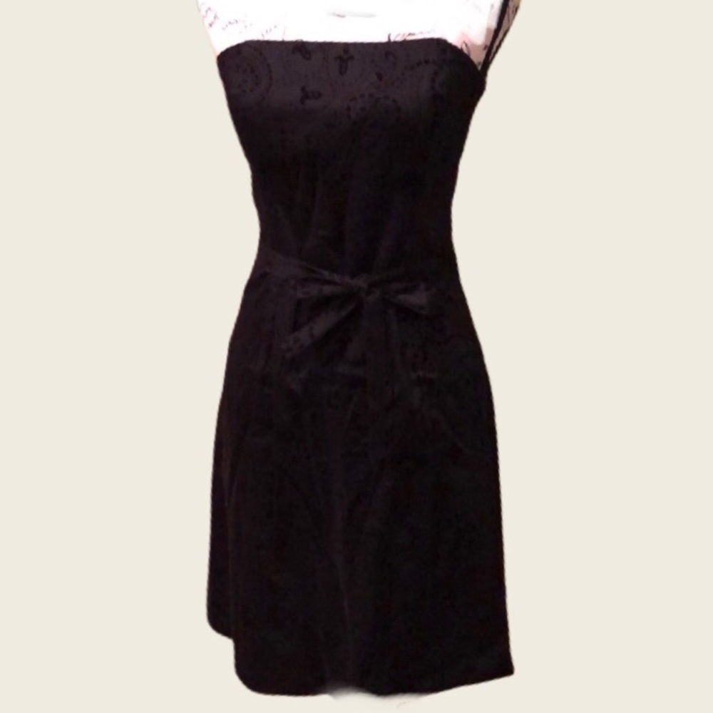 WHBM Strapless Black Dress